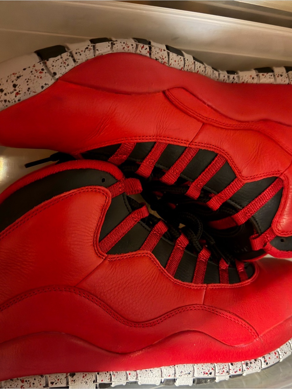 NEW Air Jordan 10 Bulls Over Broadway 705178-601 Red Men's Size 10
